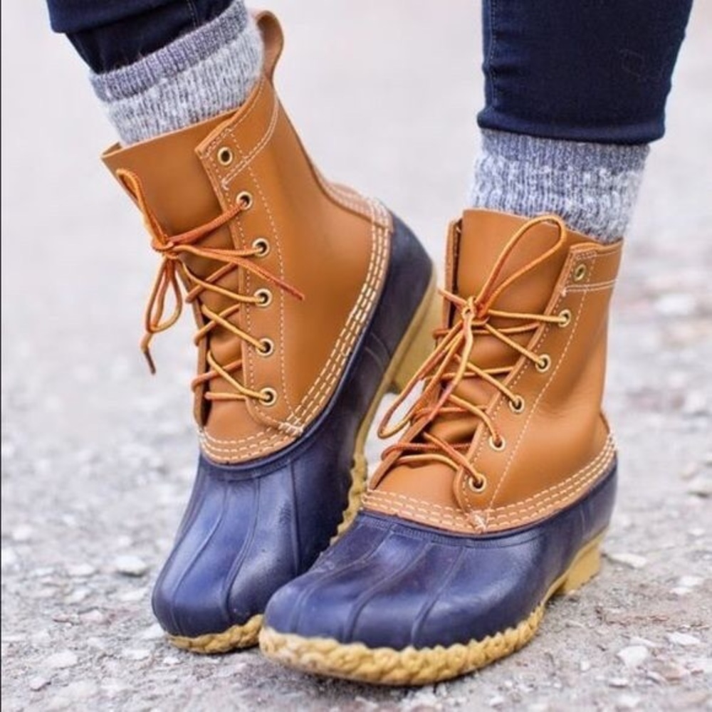 L.L. Bean Boots Navy Blue 7